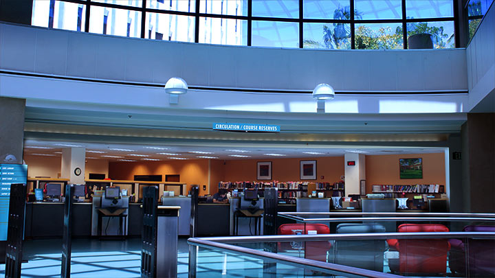 sdsu library circulation desk area