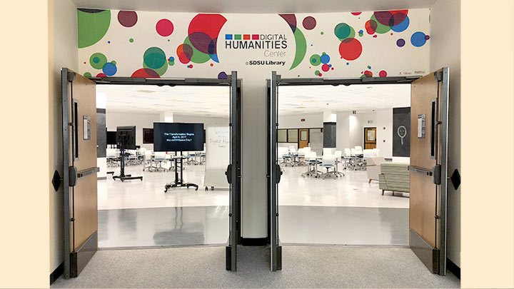 digital humanities center front showing open space