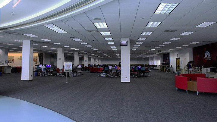 sdsu library research services interior