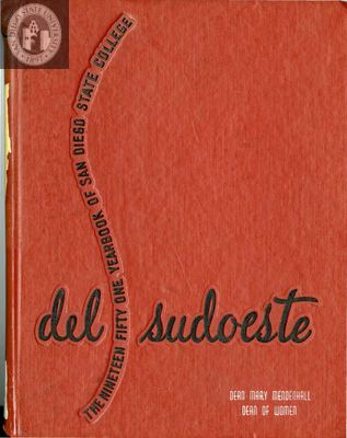 Del Sudoeste SDSU Yearbook Cover 1951 