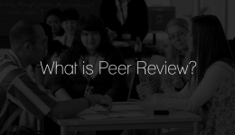 what is peer review black white photo of group discussing